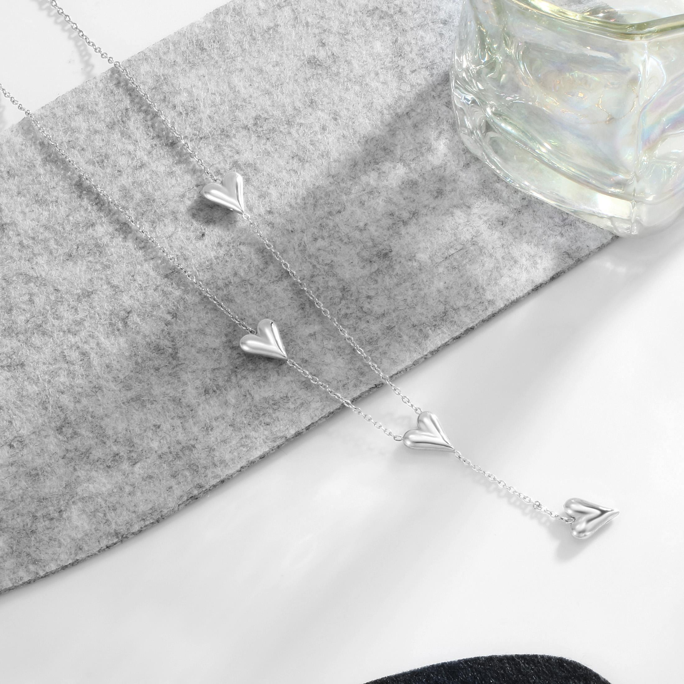 

Love Geometric Element Pendant for Women s Gold Minimalist and Exquisite Style Jewelry Gifts for Daily Banquets Wearing Necklace срібний