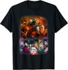 Tueur de démons: T-shirt Poster Groupe Tanjiro Anime Château Infini