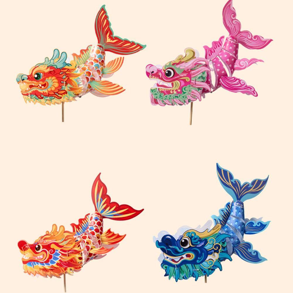 Handheld New Year Lantern DIY Projection Spring Festival Luminous  Lanterns  Kids Gifts