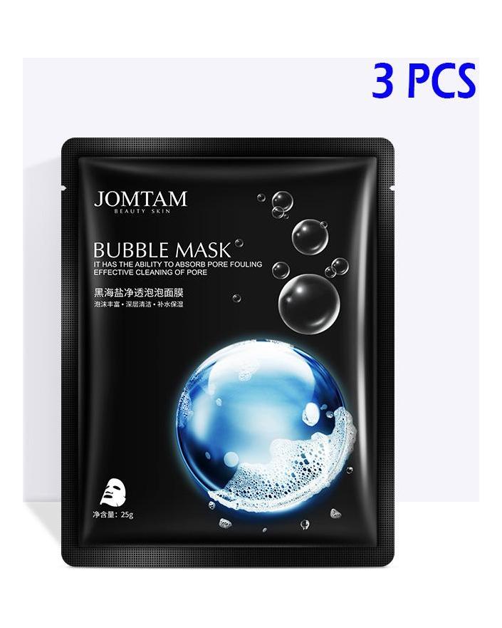 Black Sea Salt Čistící hydratační bublinková maska ​​na obličej Osvěžující a zlepšující maska ​​pro suchost Jemná péče o obličej