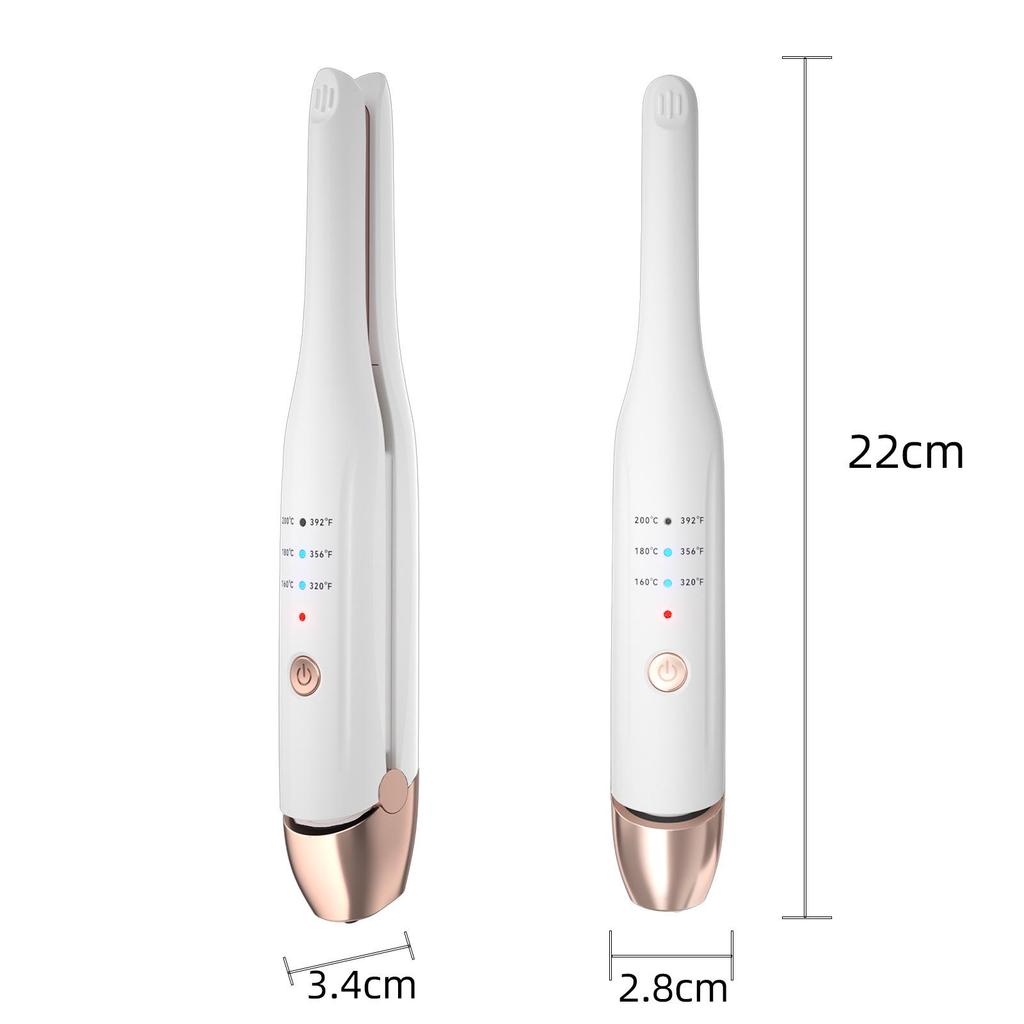 Portable Dual-Use Wireless Hair Straightener with Japanese and Korean Design
