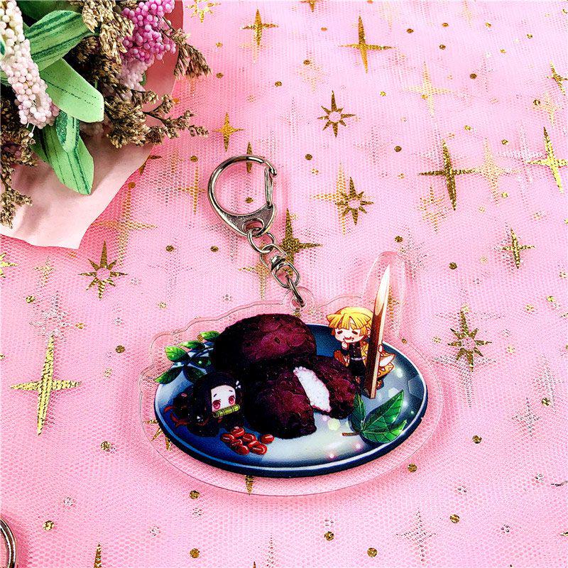 Sturdy And Clear Acrylic Demon Slayer Keychain For Fans Of Kimetsu No Yaiba