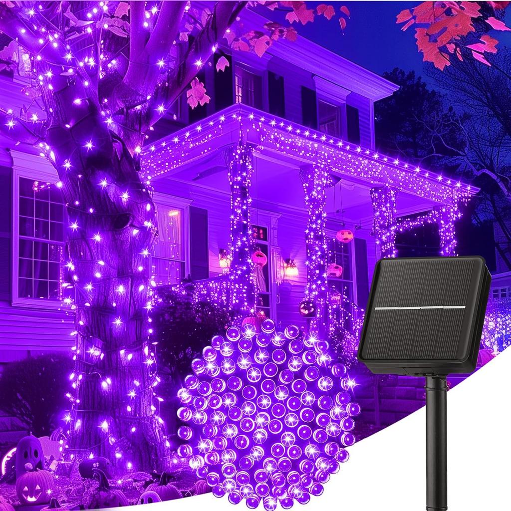 100LED Solar String Lights Outdoor Waterproof Fairy Lights String 8 Mode for Home Gardens Wedding Party Xmas Outdoor Tree Decor