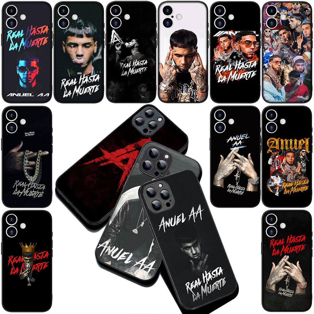 Anuel Hot AA Silicone Cover for Apple iPhone 16 14 15 Plus 11 Pro Max 16E ProMax + 15Plus 16+ 14+ Coque Phone Case
