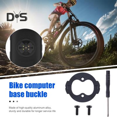 Fahrradcomputer-Basisschnalle für Garmin 540/840, leichte Fahrradcomputer-Halterungsadapterabdeckung aus Aluminiumlegierung, Ersatzteilzubehör