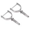 2PCS 1 2 Inch Oarlocks Polished Stainless Steel Side Mount Rowlocks for Small Boats Canoe Kayak Dinghy