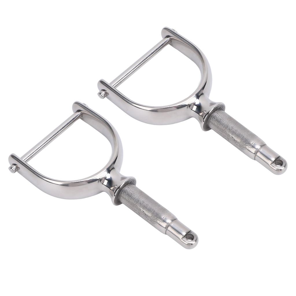 2PCS 1 2 Inch Oarlocks Polished Stainless Steel Side Mount Rowlocks for Small Boats Canoe Kayak Dinghy