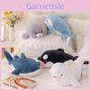 Joyful Ocean Collection White Whale Plush Pillow For Sleep And Comfort