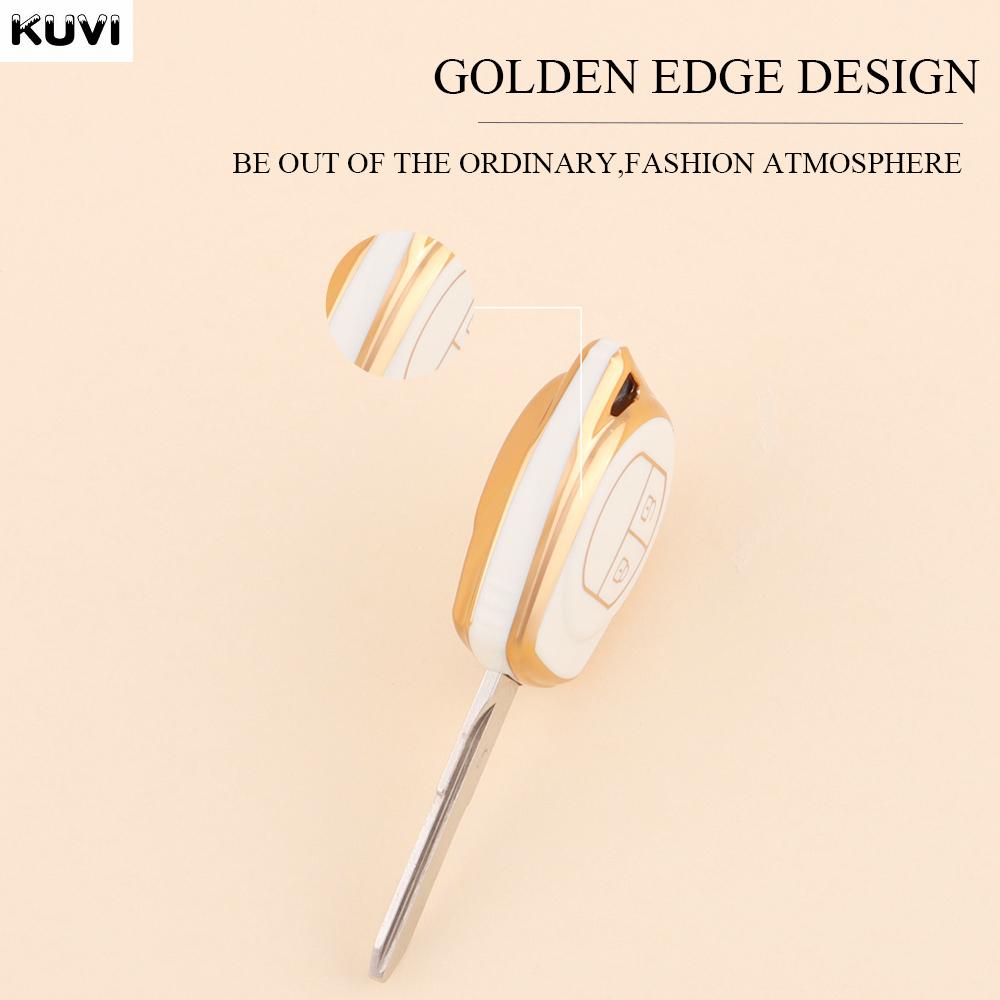 New Gold Edge Design Tpu Key Case Full Cover For Suzuki Grand Vitara Swift Liana Window Sx4 Jimny Samurai Amagatarai 2 Btn