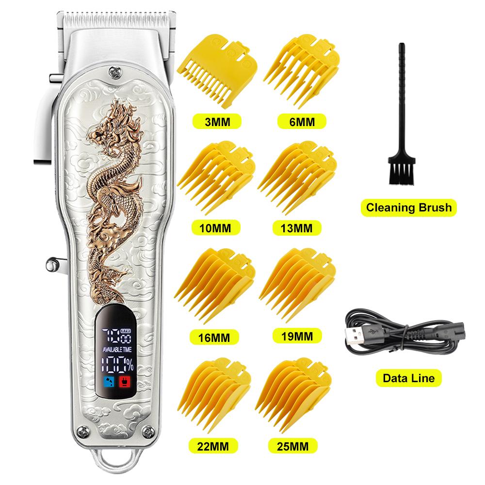 Elektrischer Haarschneider, wiederaufladbarer Rasierer, Bartschneider, professionelle Männer-Haarschneidemaschine, Bartfriseur, USB, kabellos