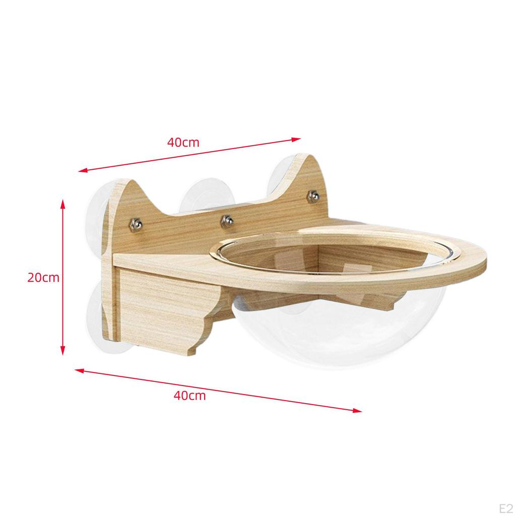 Wall Bed Shelf Hanging Cat Nest Suction Cup, Space Capsule Hammock for Window Pet