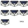 1-12 Pack Solar Lights Outdoor 100 LED Wall Lamp Motion Sensor Lights Waterproof Solar Street Light for Garden Porch Yard Garage