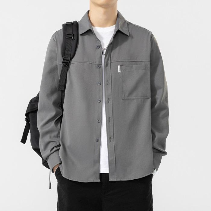 

Рубашки, Мужские повседневные рубашки с длинным рукавом, Одежда нового стиля для весны, Красивые рабочие куртки для мужчин 3XL