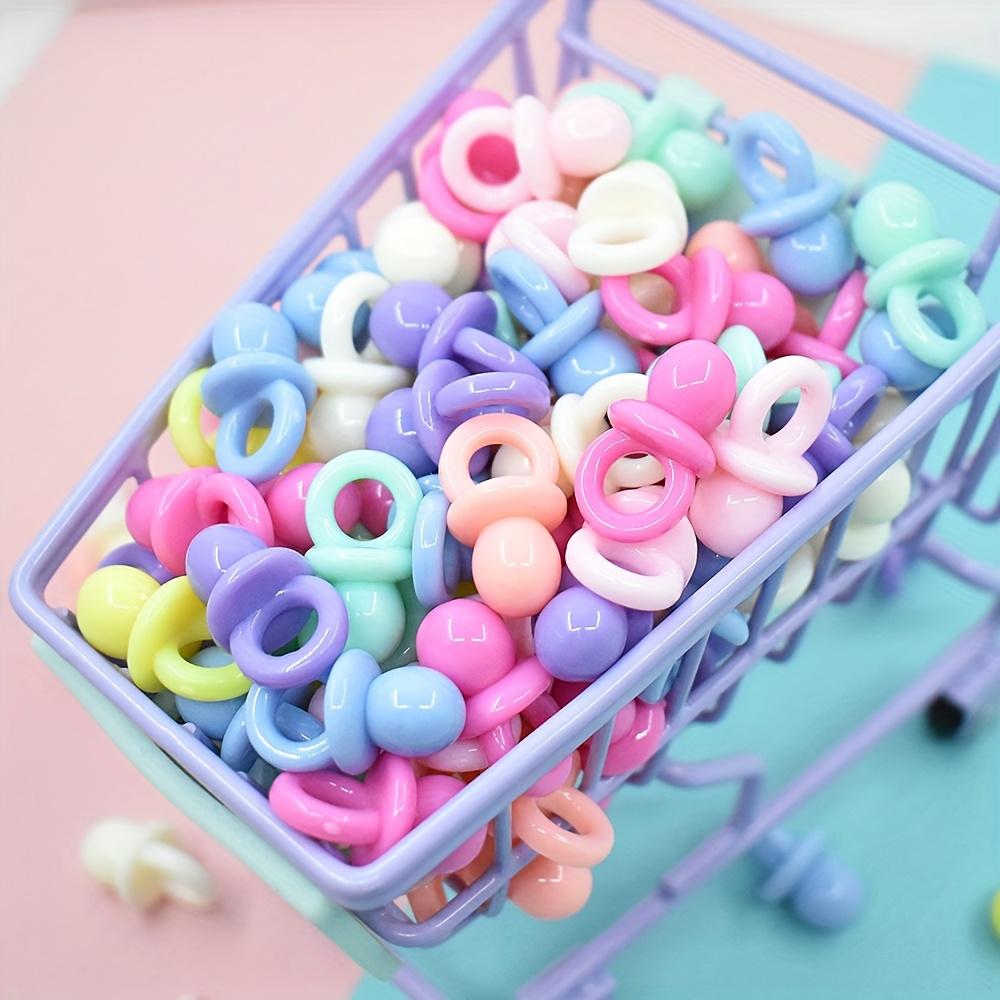 10 DIY mini cute pacifier model resin beads, DIY jewelry crafts, art crafts, cute home decoration, phone case decoration, vase f