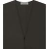 Fear of God Essentials Fall/Winter 2022 V-Neck Sleeveless Vest Unisex Outerwear Off-Black Grey FOG-FW22-255