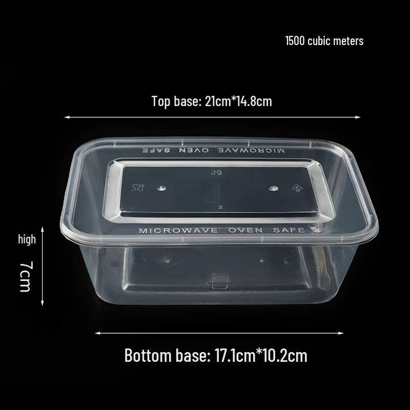 Ally Transparent Rectangular Disposable Takeaway Containers