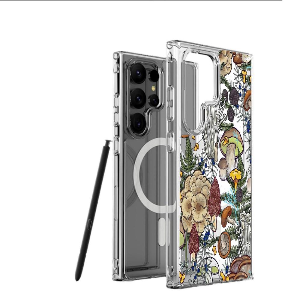 Mushroom Group Transparent MagSafe Case for iPhone 15/16/17 Pro Max