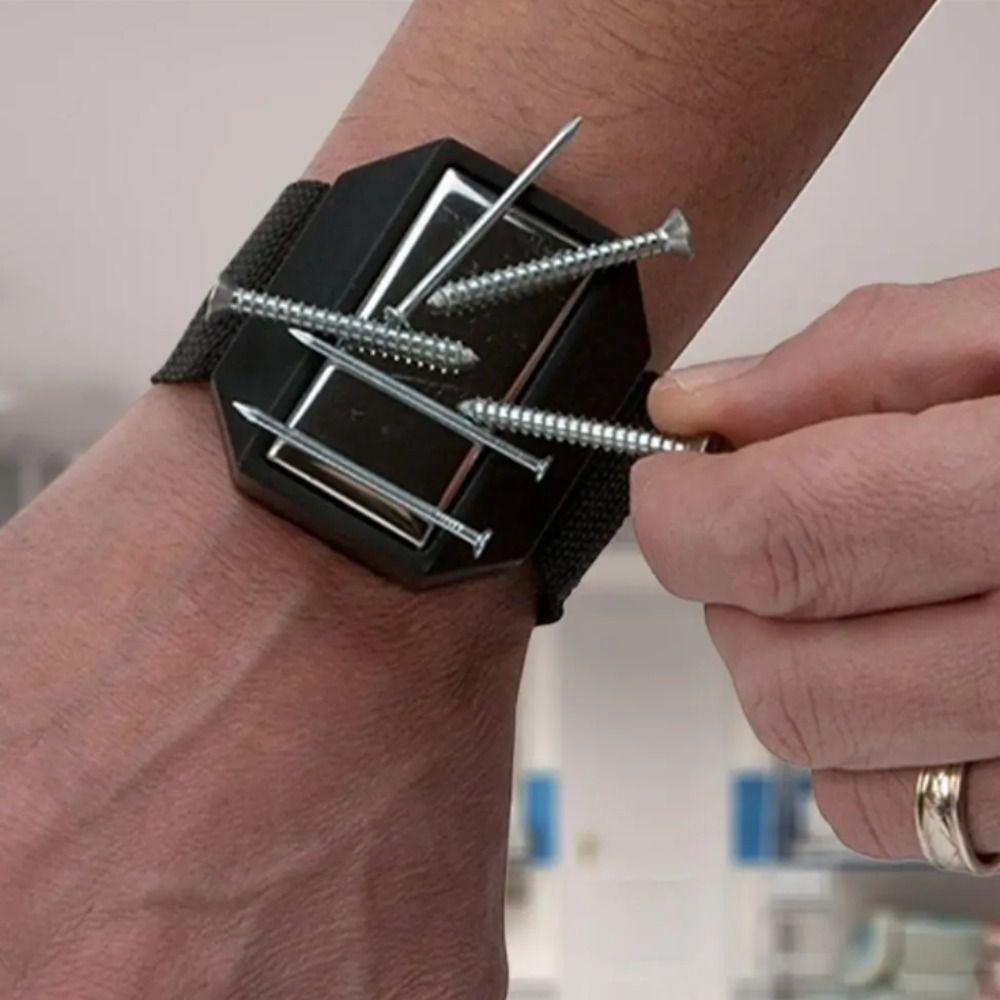 Strong Magnet Tool Holder Adjustable Strap Wrist Tool Band Magnetic Wristband  Hardware Tools