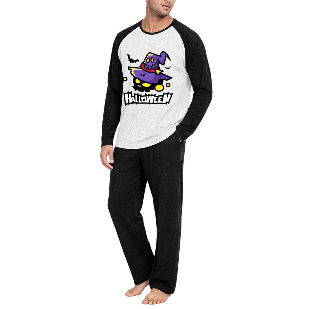 Men's Long Sleeve Pajama Set - Two Piece Comfortable Sleepwear for Nighttime and Lounging