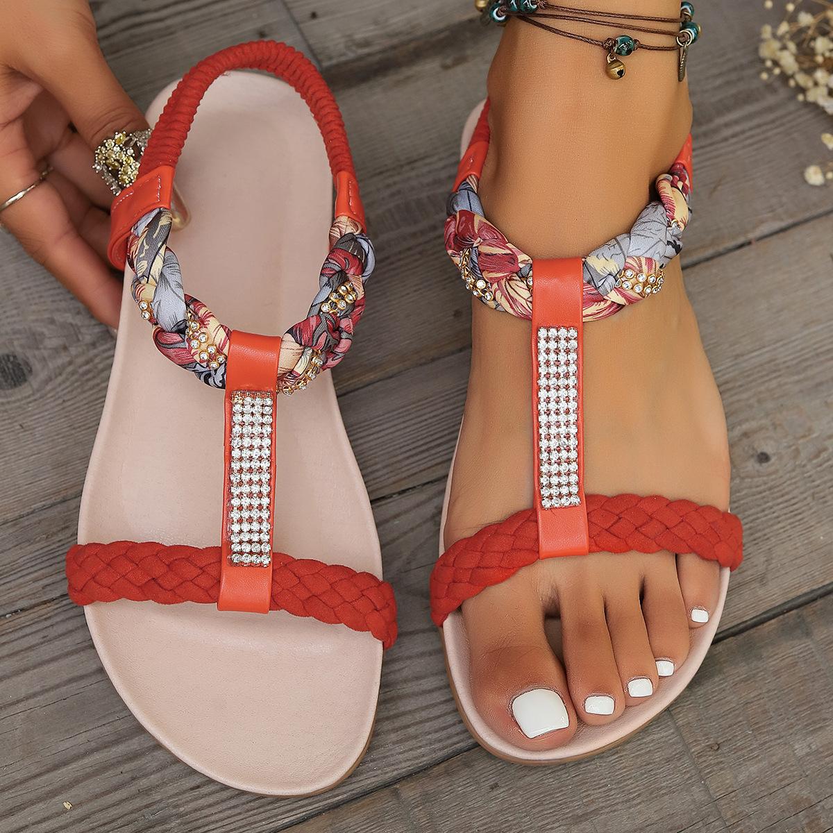 20252024 Autumn New Fashion Versatile Comfortable Outer Wear Light Breathable Beach One-Word Cool Slippers Women 36 оранжевый 2944₽