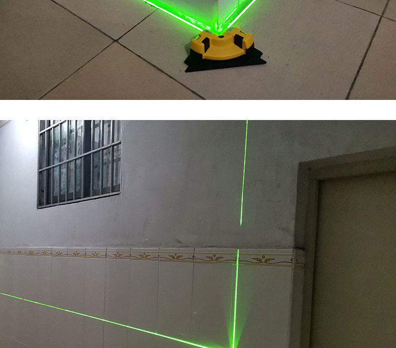 High-Precision Green Infrared 90° Angle Laser Level Tile Sticker