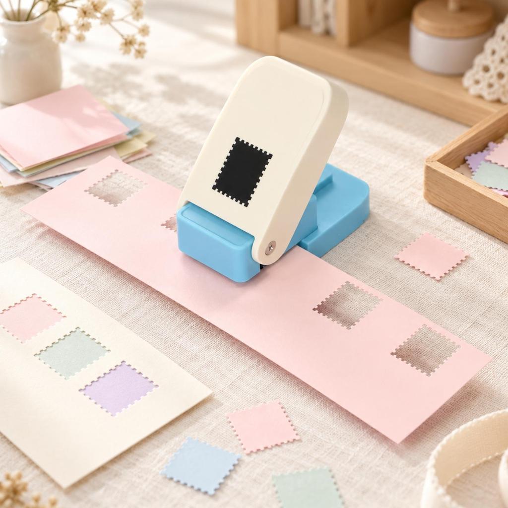 Paper Punch LeverStyle Easypush Hole Perforator for Scrapbookers, Card Makers,