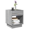 Infinity LED Coffee Table in Grey Sonoma 40x40x50 cm