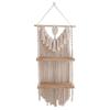 Artistics Wall Storage Rack Hand-Woven Tapestry Wall Hangings Decor and Woven Shelf for Home Livingroom 44x100cm