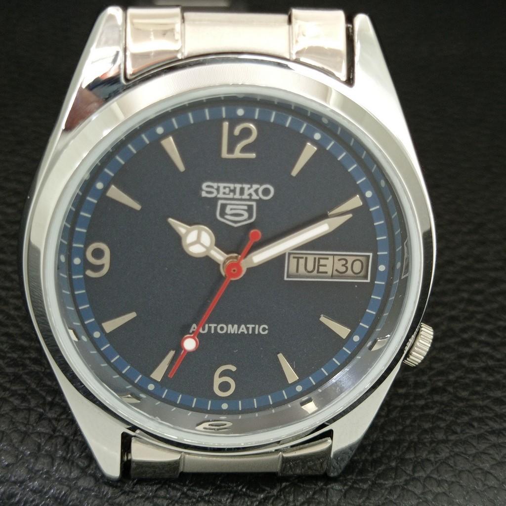 REFURBISHED SEIKO 5 AUTOMATIC 7009A VINTAGE JAPAN MENS BLUE DIAL WATCH a446153-1