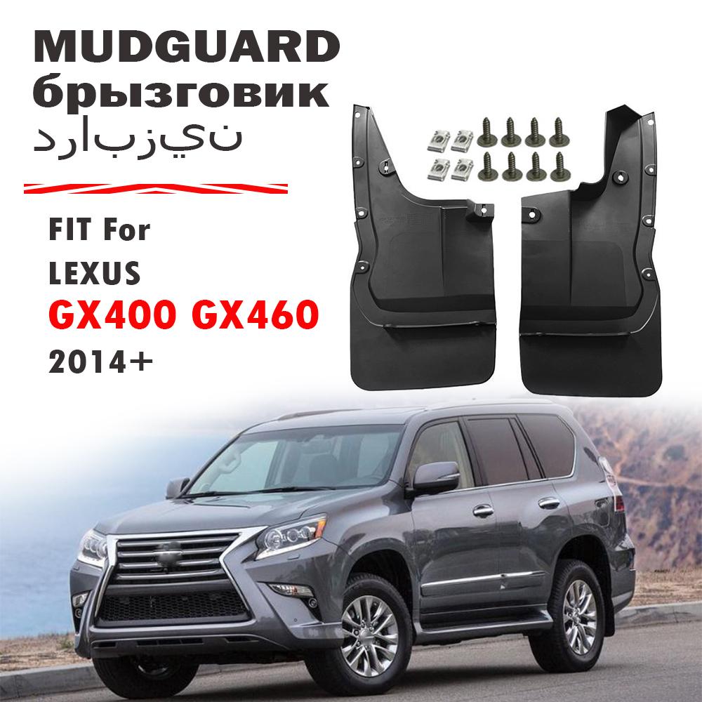 For Lexus GX GX400 GX460 Mudguard Fender Mud Flaps Guards Splash Mudflaps Car Accessories 2pcs 2014 2015 2016 2017 2018 + LEXUS GX400 GX460