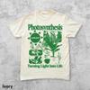 Vintage Botanické 90. léta Y2K Vědecké Grafické Tričko Fotosyntéza Vintage Potisk Tričko Rostlinná Biologie Divoká Květinová Zahrada Vrcholy Unisex