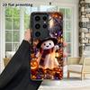 Phone Case: 2D Flat Samsung Galaxy A34 A35 M05 M06 S20 S22 S21 FE Plus 5G Protective Case, Couple Style, Cute Little Ghost, Christmas and Halloween Gi