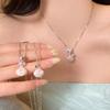 Super Fairy Diamond Dripping Oil Shell Pendant Simple Necklace Fashionable Summer Seaside Sweet Girlish Collarbone Chain Neck Chain