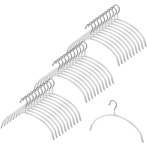 MIGABER Arched Hangers, Set of 30, Non-Slip, Prevents Clothes Drying, Non-Slip, and Keeps Clothes Dry. Stylish, Non-Slip, and Non-Slip Clothes Hangers