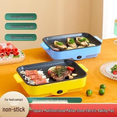 Multifunctionele Elektrische Grill: BBQ, Bakplaat, Shabu-Shabu, & Visrooster