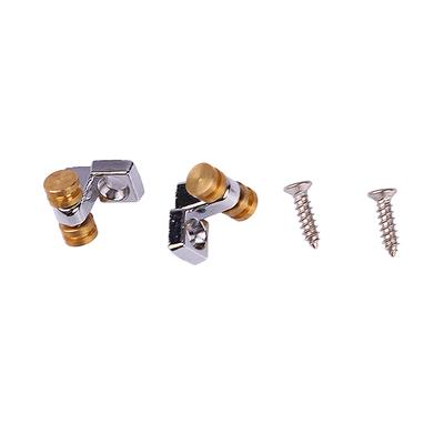 2PCS Elektrische Gitarre Roller String Baum Messing Zink Legierung Roller String Guide Retainer für Bass