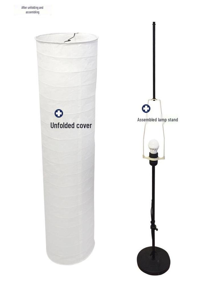Nordic Japanese Warm Modern Floor Lamp for Bedroom, Study, or Living Room