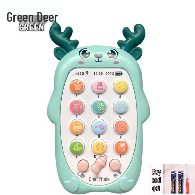 Bilingual Baby Mobile Phone & Carrot Teether Music Toy (0-1 Year)