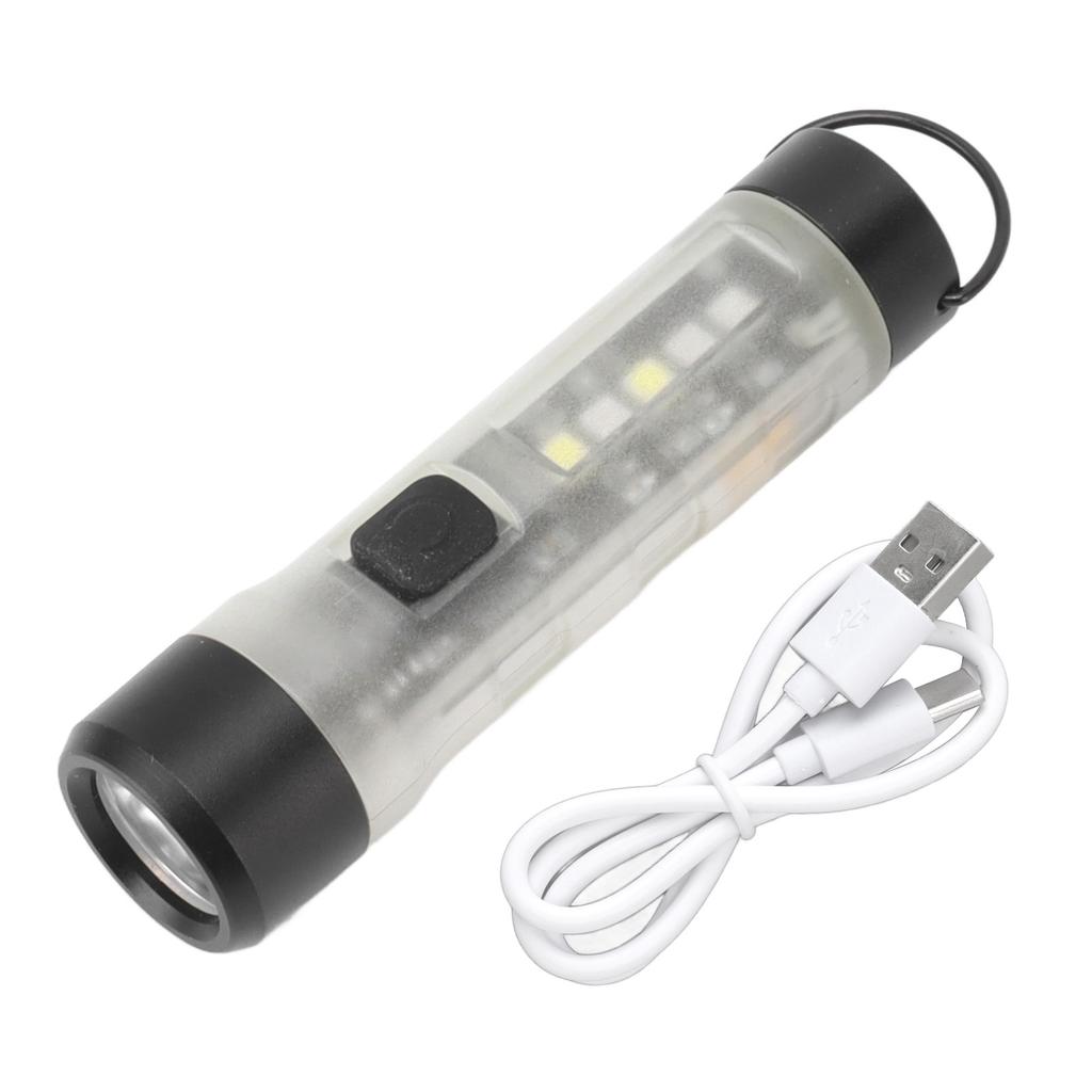 700 Lumen Schlüsselanhänger-Taschenlampe LED Mini-Taschenlampe mit Typ-C-Ladeanschluss für Nachtcamping