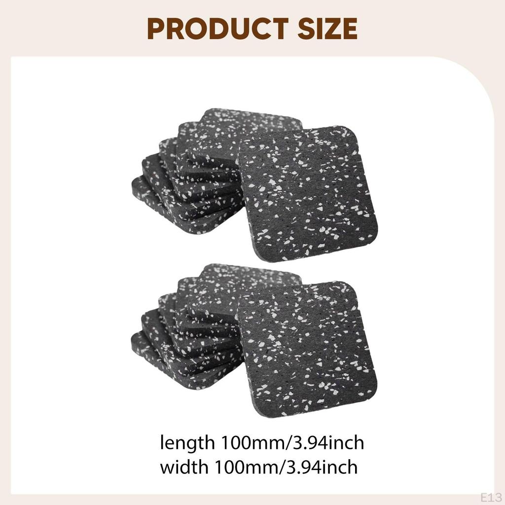 12 kusů podložka pod běžecký pás antivibrační multifunkční gumová podložka cvičební vybavení pro