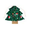 Christmas Tree Gift Bags, Printed Fabric Candy Storage Pouch for Holiday Party Decorations
