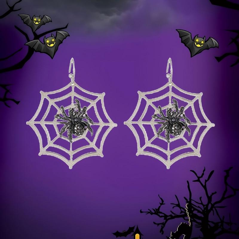 Lightweight Alloy Spiders Earrings with Allergy Resistant Pin Comfort Fit for Daily Wear Party Use Gothic Style Music Festivals