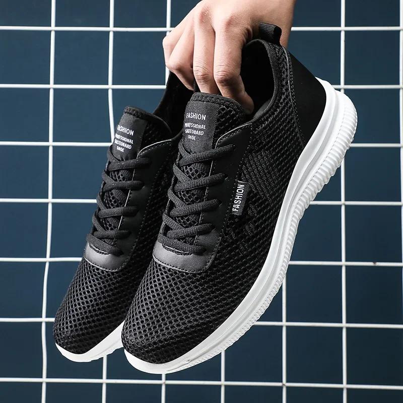 MAEDEF Summer Lace-up Mesh Shoes Men Sneakers Lightweight Men's Casual Shoes Walking Footwear Tenis Masculino Zapatillas Hombre