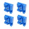 4Pcs Woodworking Right Angle Clamp 2 Modes Adjustable 90 Degree Woodworking Corner Clamp for Boxes Drawers Cabinets Blue