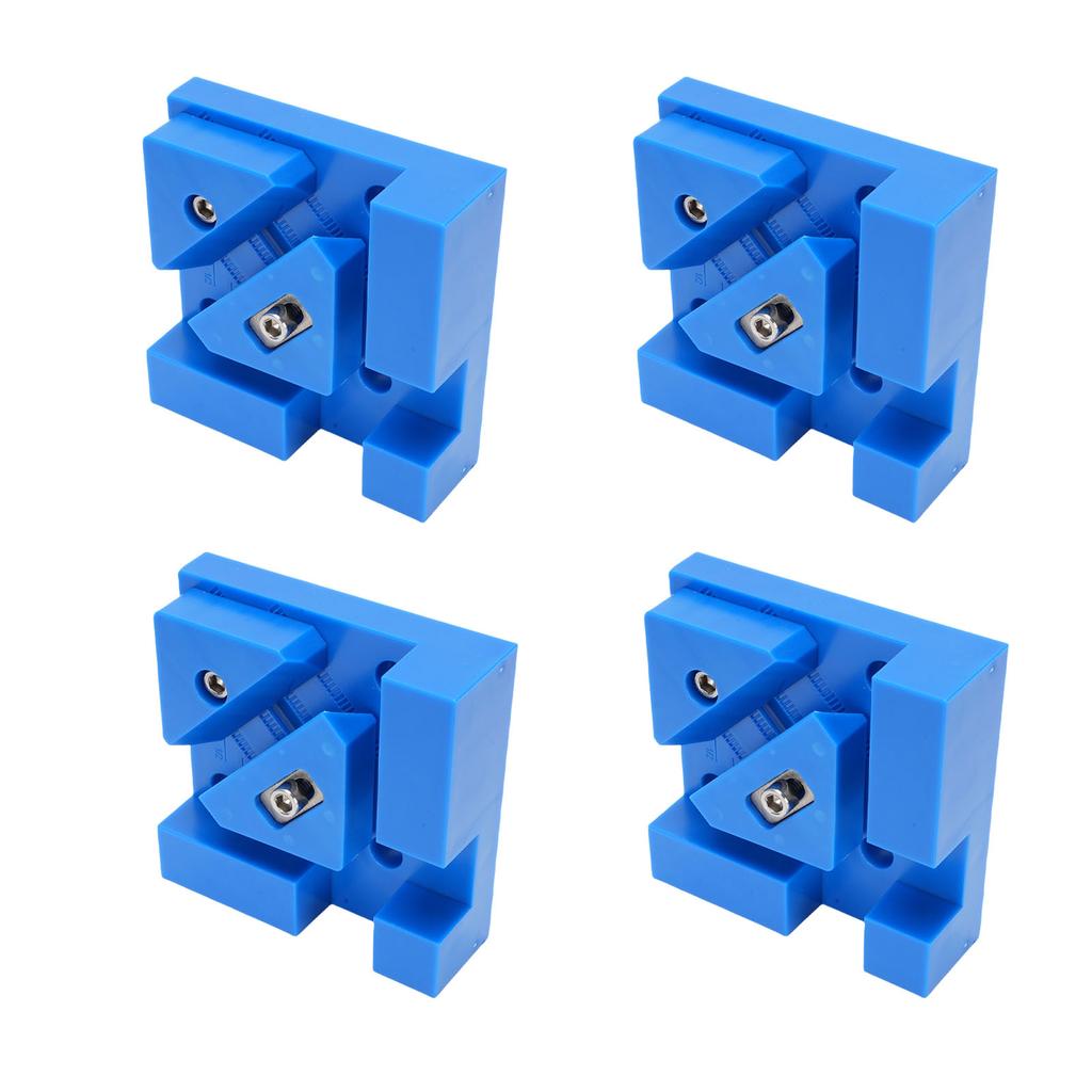 4Pcs Woodworking Right Angle Clamp 2 Modes Adjustable 90 Degree Woodworking Corner Clamp for Boxes Drawers Cabinets Blue