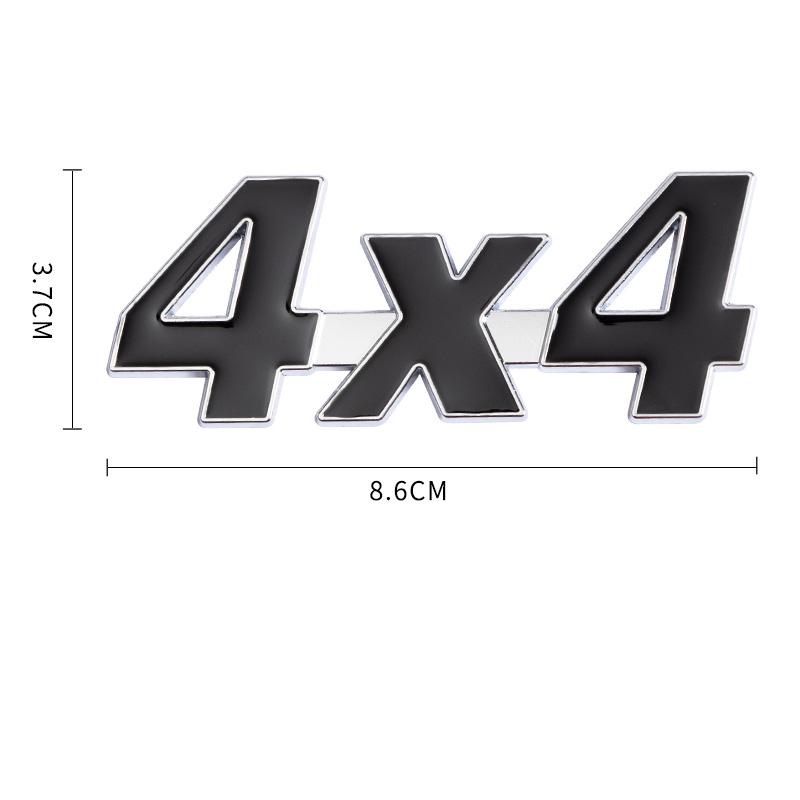 3D Metal 4x4 Logo Letters Car Trunk Emblem Badge Decal Sticker For Toyota Tacoma Off Road Land Cruiser JEEP Wrangler Accessories