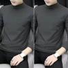 2-Pack Men's Modal Mid-Neck Long-Sleeve T-Shirts for Spring and Autumn