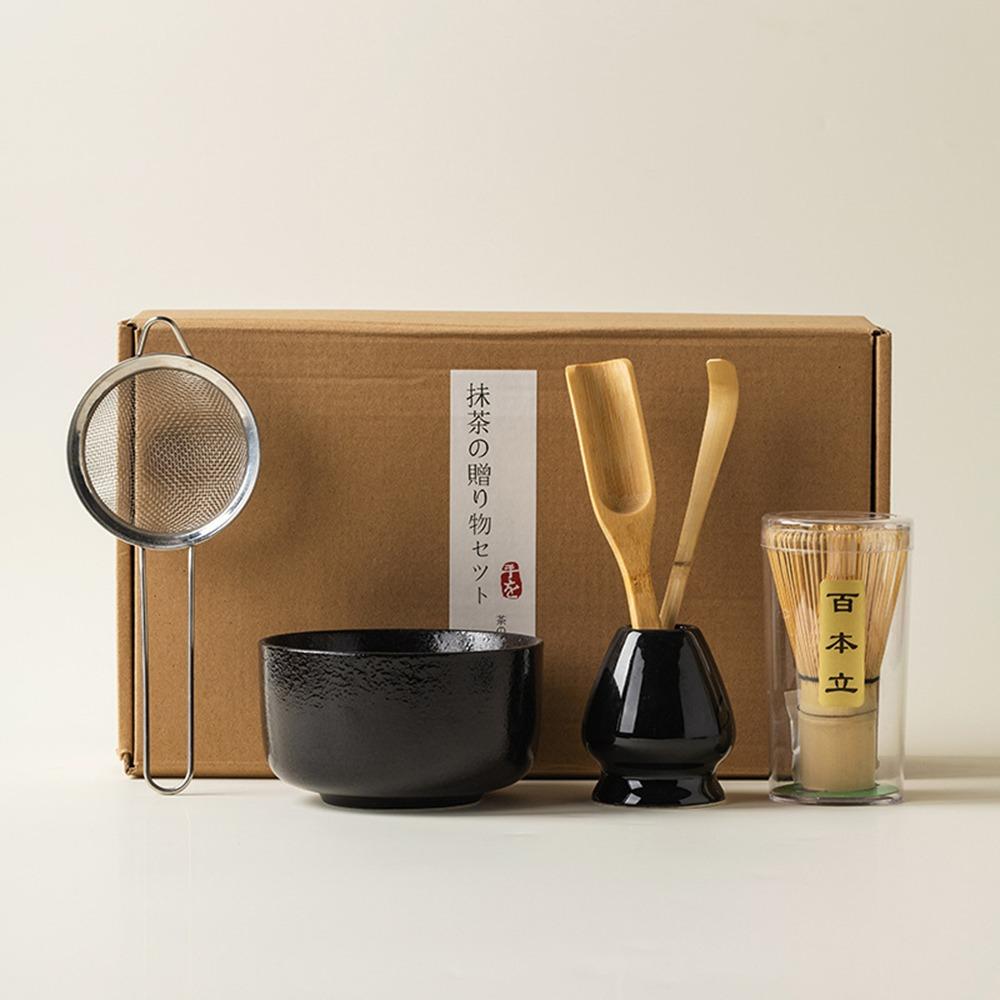 4/6PCS Reusable Matcha Whisk Set Food Grade Japanese Chasen Traditional Match Bowl Stirring