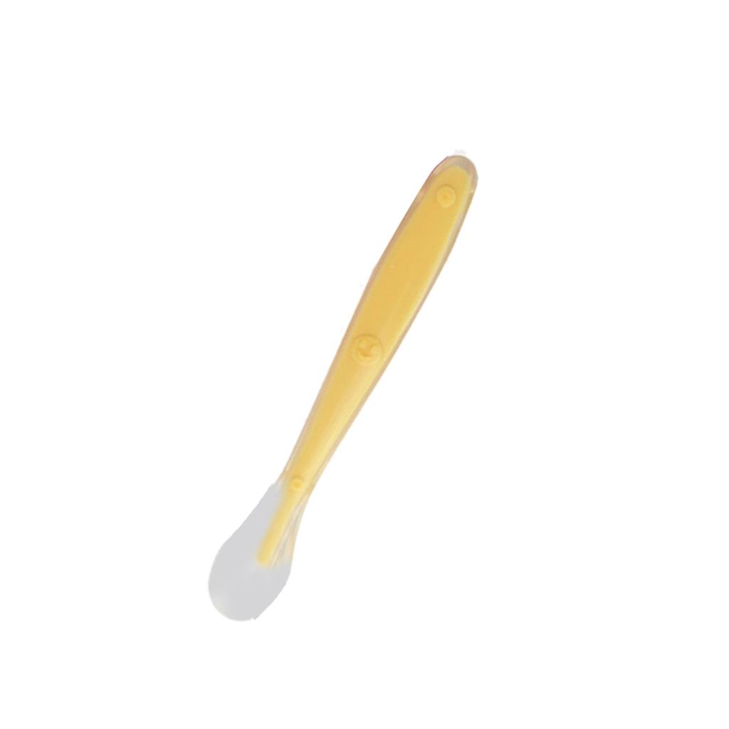 Baby Spoon Infant Feeding Hot Safety Silicone Toddler Utensil for Eating Training