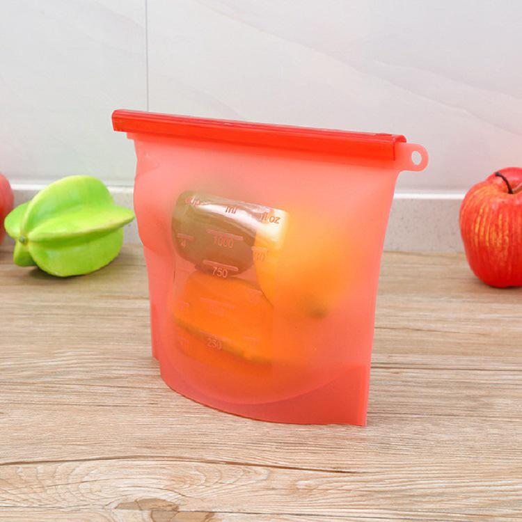 Kitchen Vacuum Sealing Bag for Food Storage - Silicone Fresh-Keeping for Fruits & Vegetables